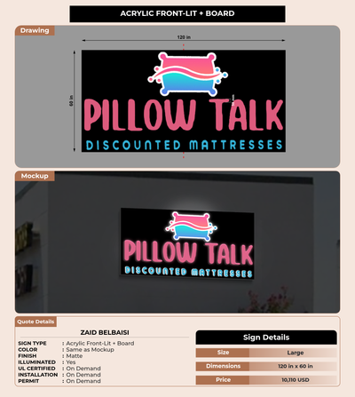 CUSTOM MOCKUP SIGN FOR Zaid Belbaisi