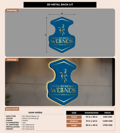 CUSTOM MOCKUP SIGN FOR Kami Misra