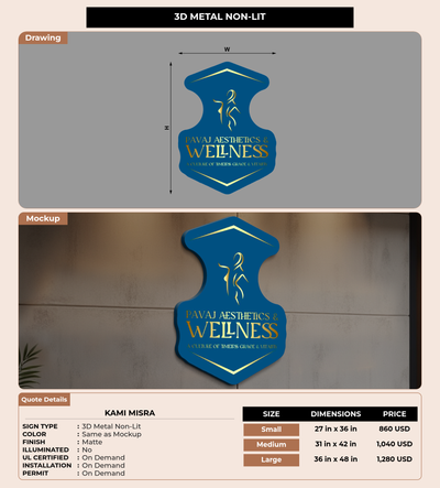 CUSTOM MOCKUP SIGN FOR Kami Misra
