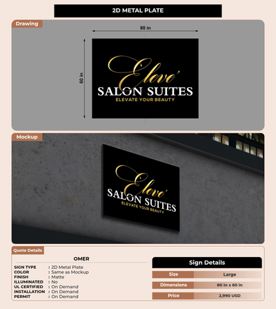 CUSTOM MOCKUP SIGN FOR omer
