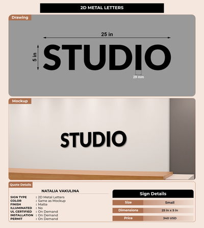 CUSTOM MOCKUP SIGN FOR Natalia Vakulina