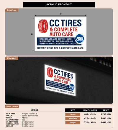 CUSTOM MOCKUP SIGN FOR Zxsee