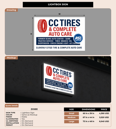 CUSTOM MOCKUP SIGN FOR Zxsee