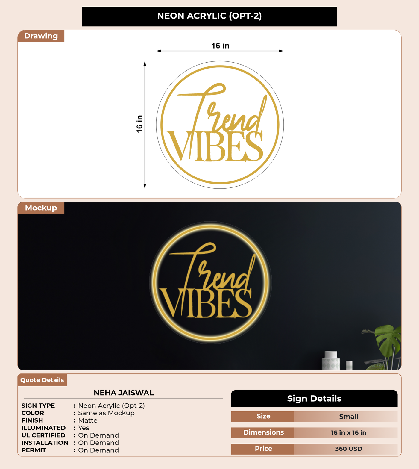 CUSTOM MOCKUP SIGN FOR Neha Jaiswal