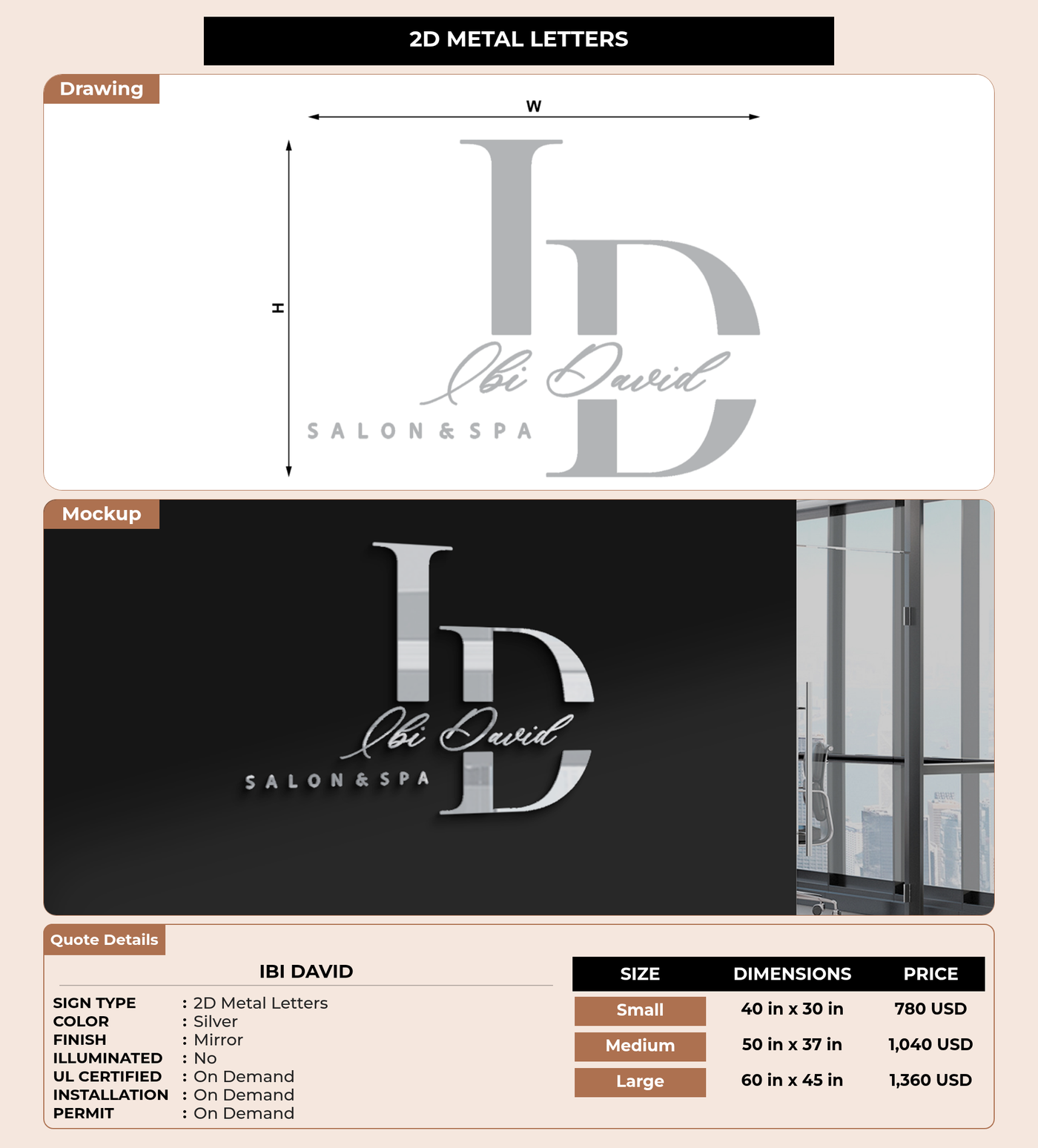 CUSTOM MOCKUP SIGN FOR Ibi David