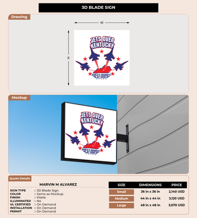 CUSTOM MOCKUP SIGN FOR Marvin M Alvarez