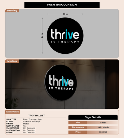 CUSTOM MOCKUP SIGN FOR Troy Balliet