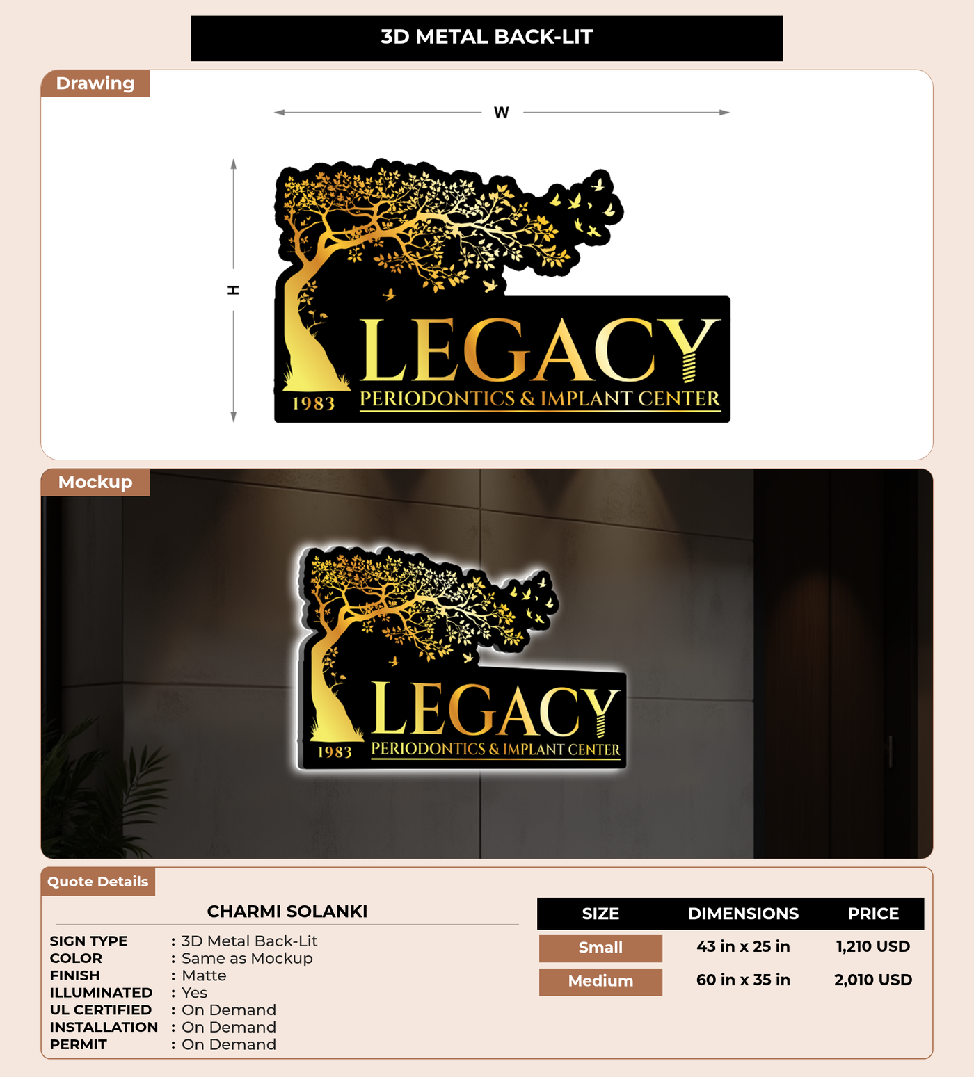 CUSTOM MOCKUP SIGN FOR Charmi Solanki