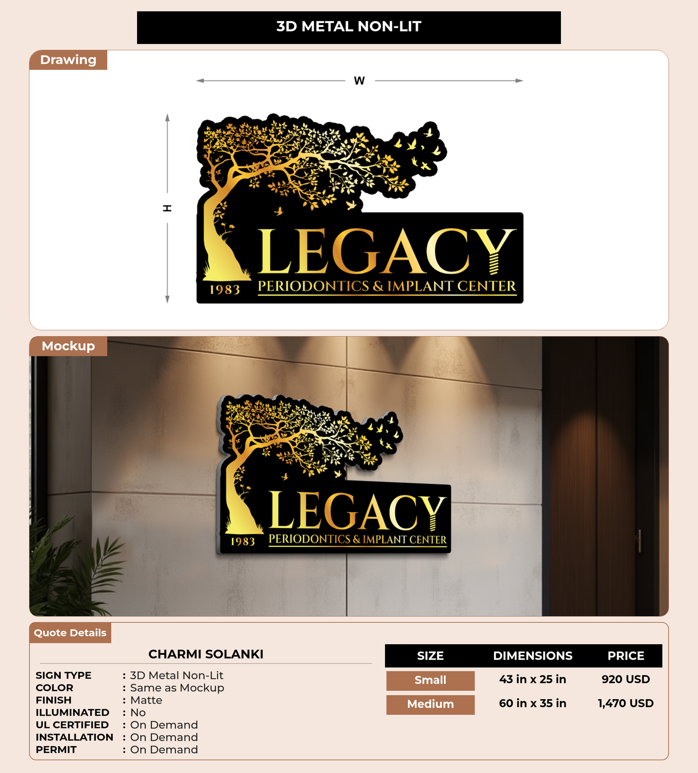 CUSTOM MOCKUP SIGN FOR Charmi Solanki