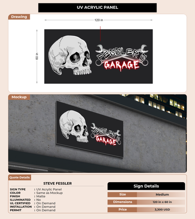 CUSTOM MOCKUP SIGN FOR Steve Fessler
