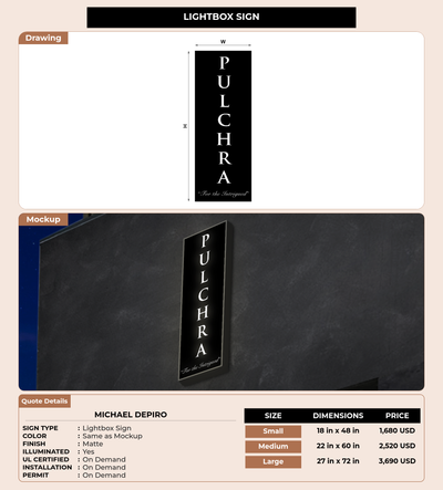 CUSTOM MOCKUP SIGN FOR Michael DePiro