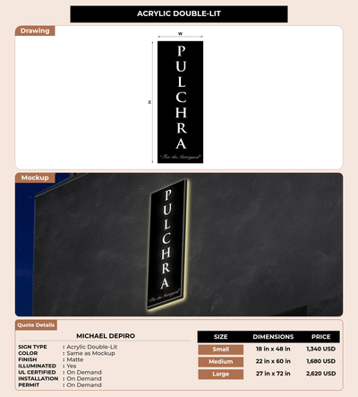 CUSTOM MOCKUP SIGN FOR Michael DePiro