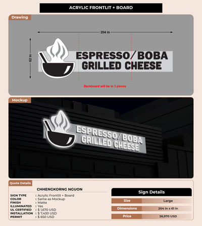 CUSTOM MOCKUP SIGN FOR Chhengkorng Nguon