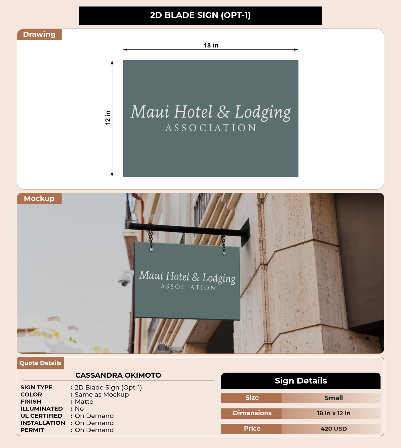 CUSTOM MOCKUP SIGN FOR Cassandra Okimoto