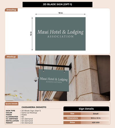 CUSTOM MOCKUP SIGN FOR Cassandra Okimoto