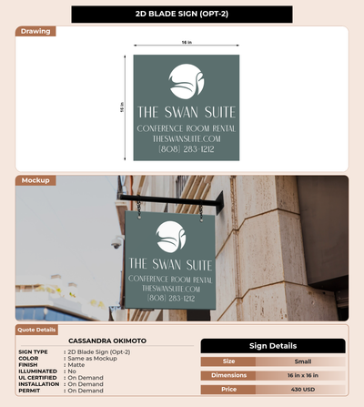 CUSTOM MOCKUP SIGN FOR Cassandra Okimoto