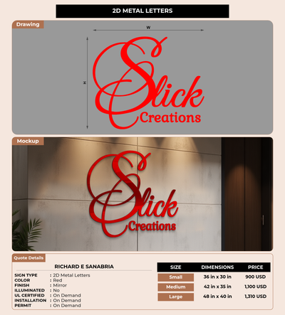 CUSTOM MOCKUP SIGN FOR Richard E Sanabria