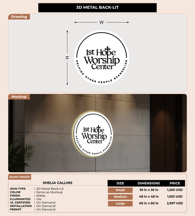 CUSTOM MOCKUP SIGN FOR Shelia Callins