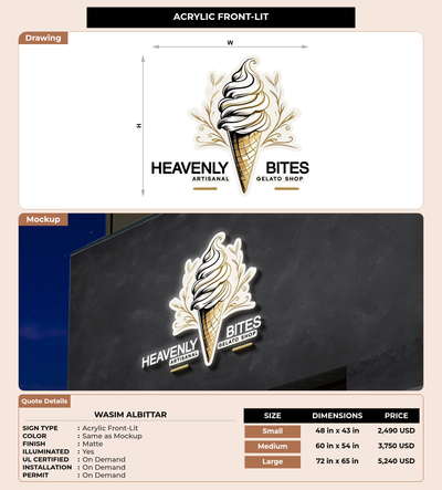 CUSTOM MOCKUP SIGN FOR WASIM  ALBITTAR