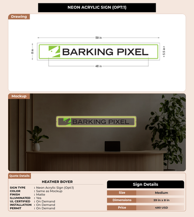 CUSTOM MOCKUP SIGN FOR Heather Boyer