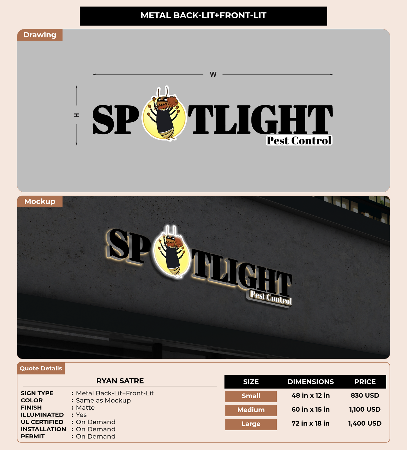 CUSTOM MOCKUP SIGN FOR Ryan Satre