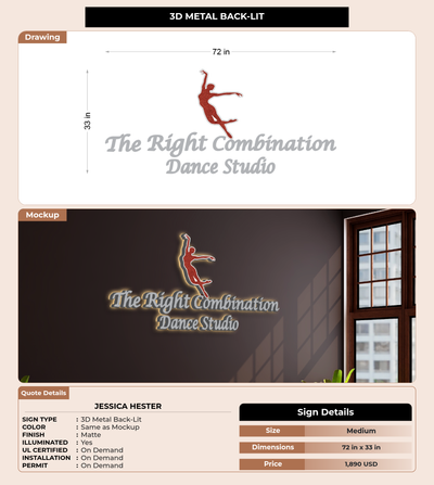 CUSTOM MOCKUP SIGN FOR Jessica Hester