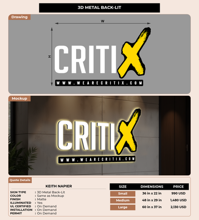 CUSTOM MOCKUP SIGN FOR Keith Napier