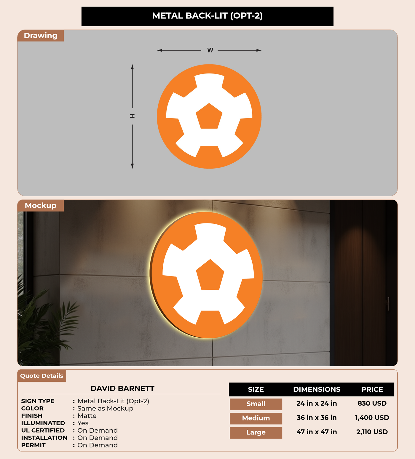 CUSTOM MOCKUP SIGN FOR David Barnett