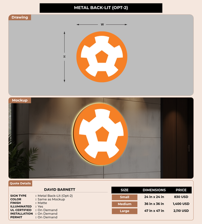 CUSTOM MOCKUP SIGN FOR David Barnett