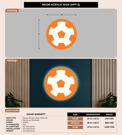 CUSTOM MOCKUP SIGN FOR David Barnett