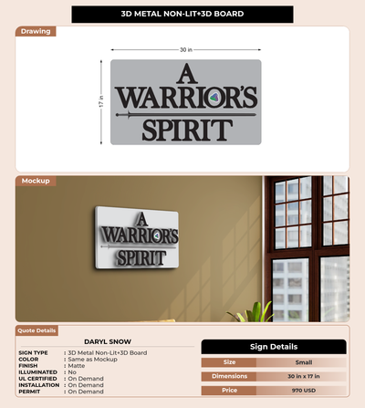 CUSTOM MOCKUP SIGN FOR Daryl Snow