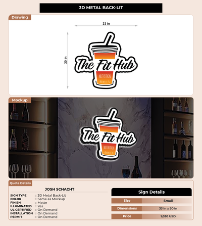 CUSTOM MOCKUP SIGN FOR Josh Schacht