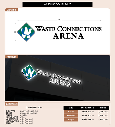 CUSTOM MOCKUP SIGN FOR David Nelson