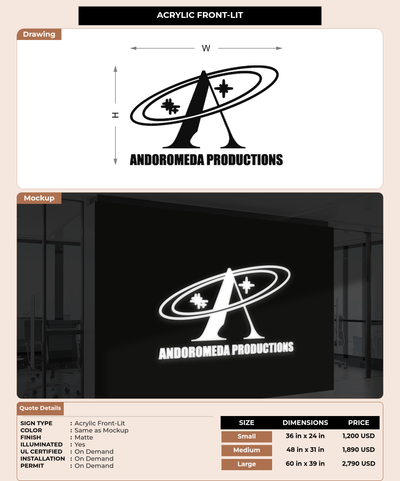CUSTOM MOCKUP SIGN FOR