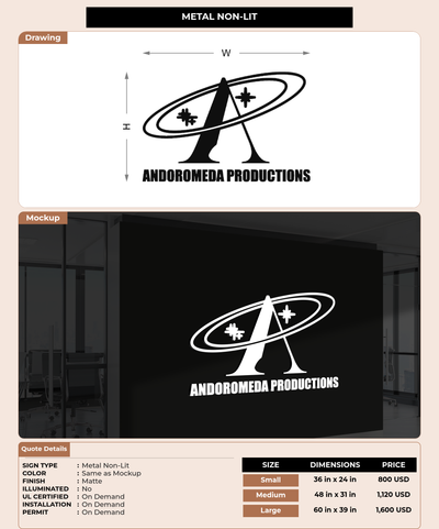 CUSTOM MOCKUP SIGN FOR