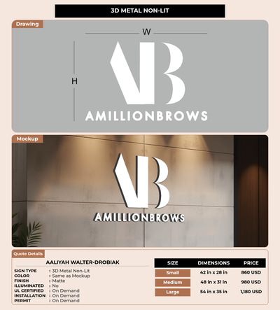 CUSTOM MOCKUP SIGN FOR Aaliyah Walter-Drobiak