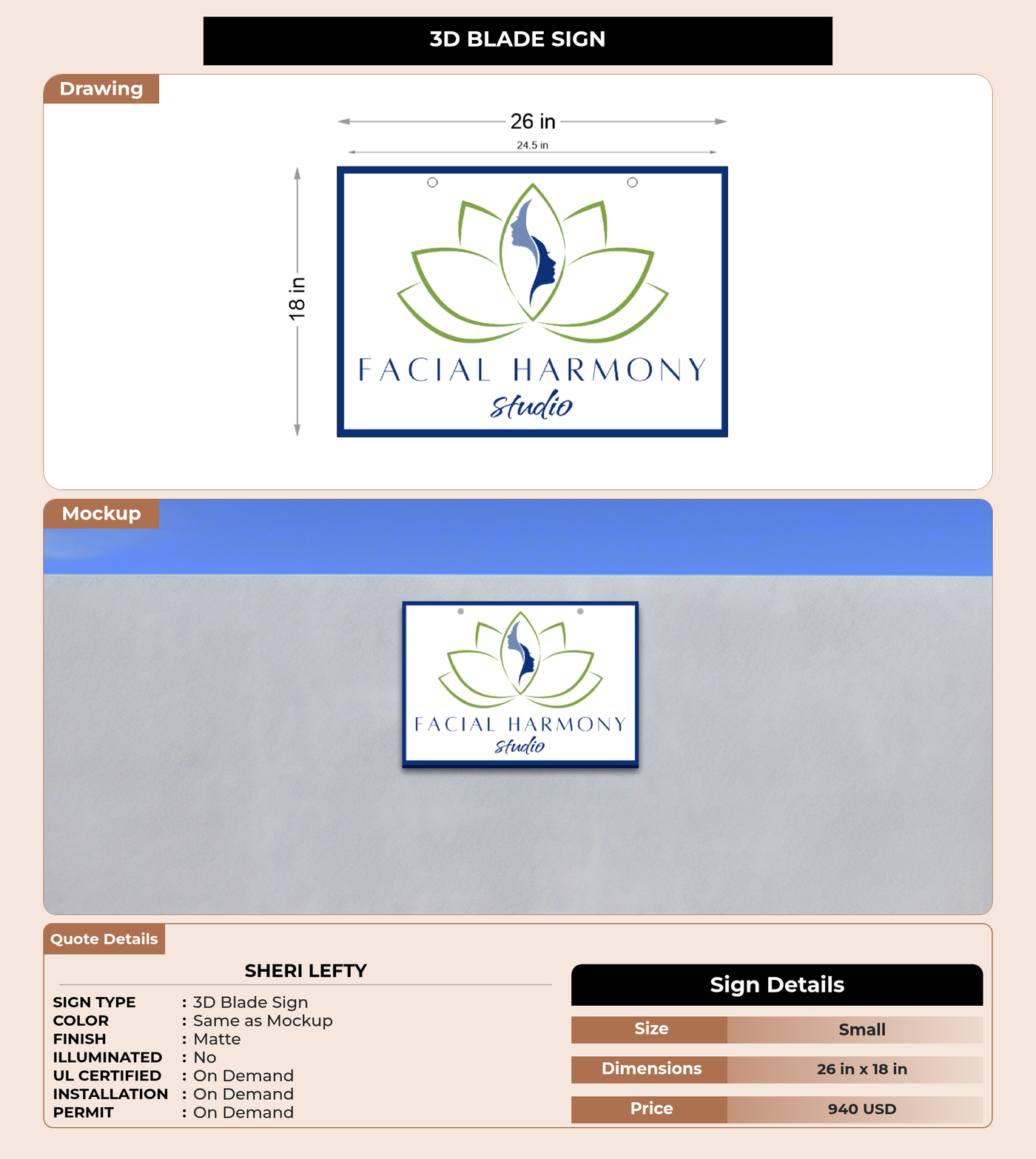 CUSTOM MOCKUP SIGN FOR Sheri Lefty