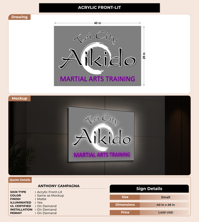 CUSTOM MOCKUP SIGN FOR Anthony Campagna
