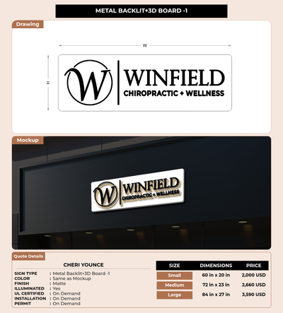 CUSTOM MOCKUP SIGN FOR Cheri Younce