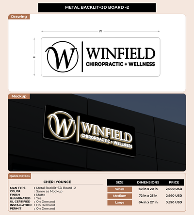 CUSTOM MOCKUP SIGN FOR Cheri Younce