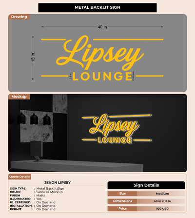 CUSTOM MOCKUP SIGN FOR Jenon Lipsey