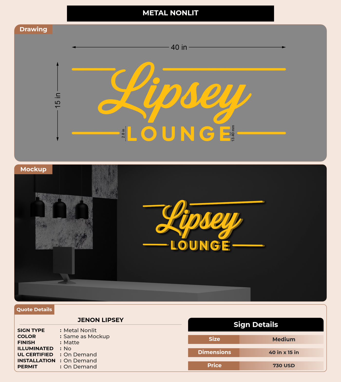 CUSTOM MOCKUP SIGN FOR Jenon Lipsey