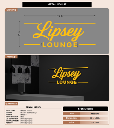 CUSTOM MOCKUP SIGN FOR Jenon Lipsey