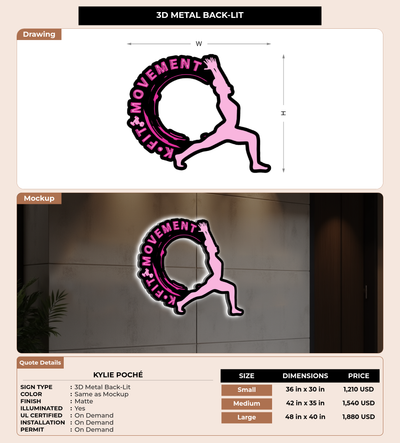 CUSTOM MOCKUP SIGN FOR Kylie Poché