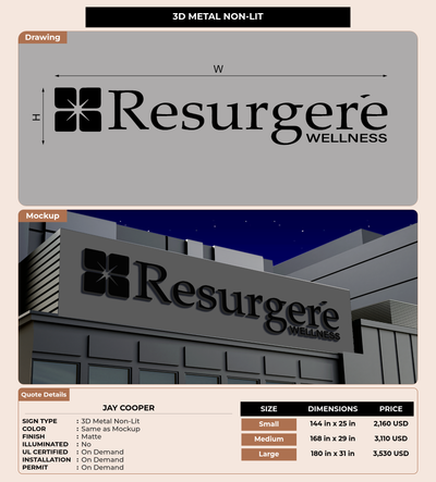 CUSTOM MOCKUP SIGN FOR Jay Cooper