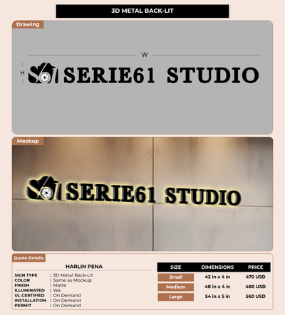 CUSTOM MOCKUP SIGN FOR Harlin Pena