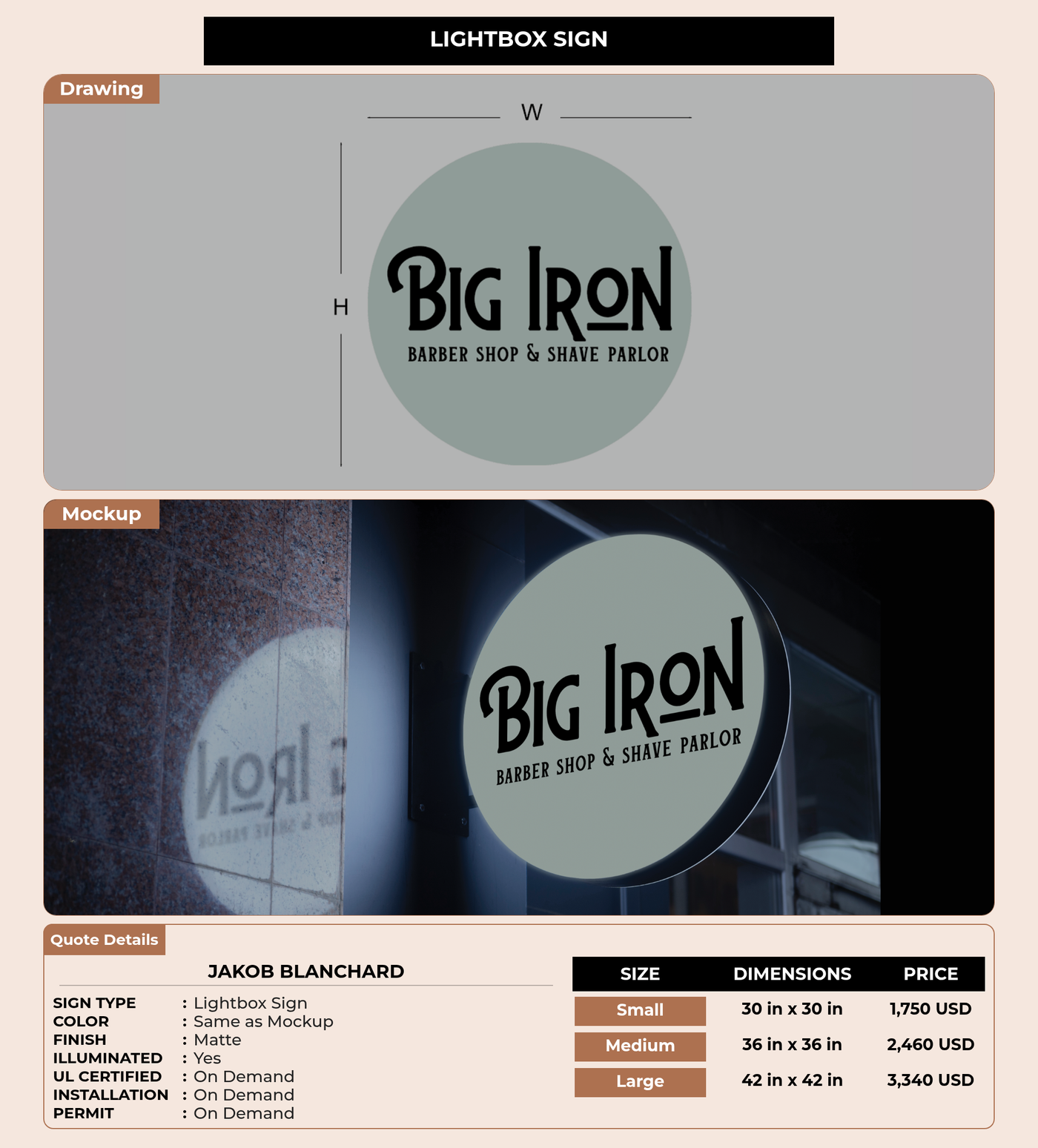CUSTOM MOCKUP SIGN FOR Jakob Blanchard