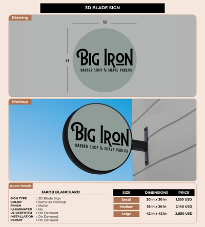 CUSTOM MOCKUP SIGN FOR Jakob Blanchard
