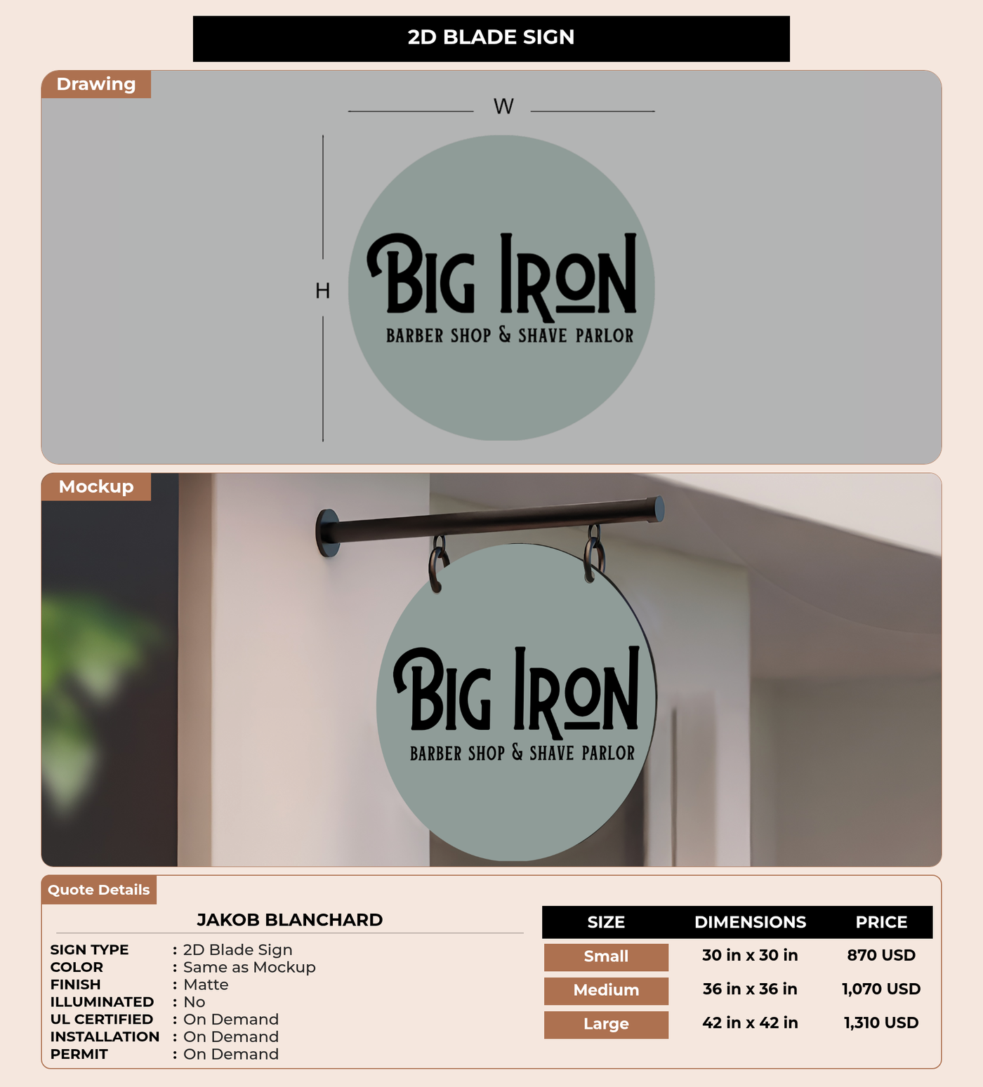 CUSTOM MOCKUP SIGN FOR Jakob Blanchard