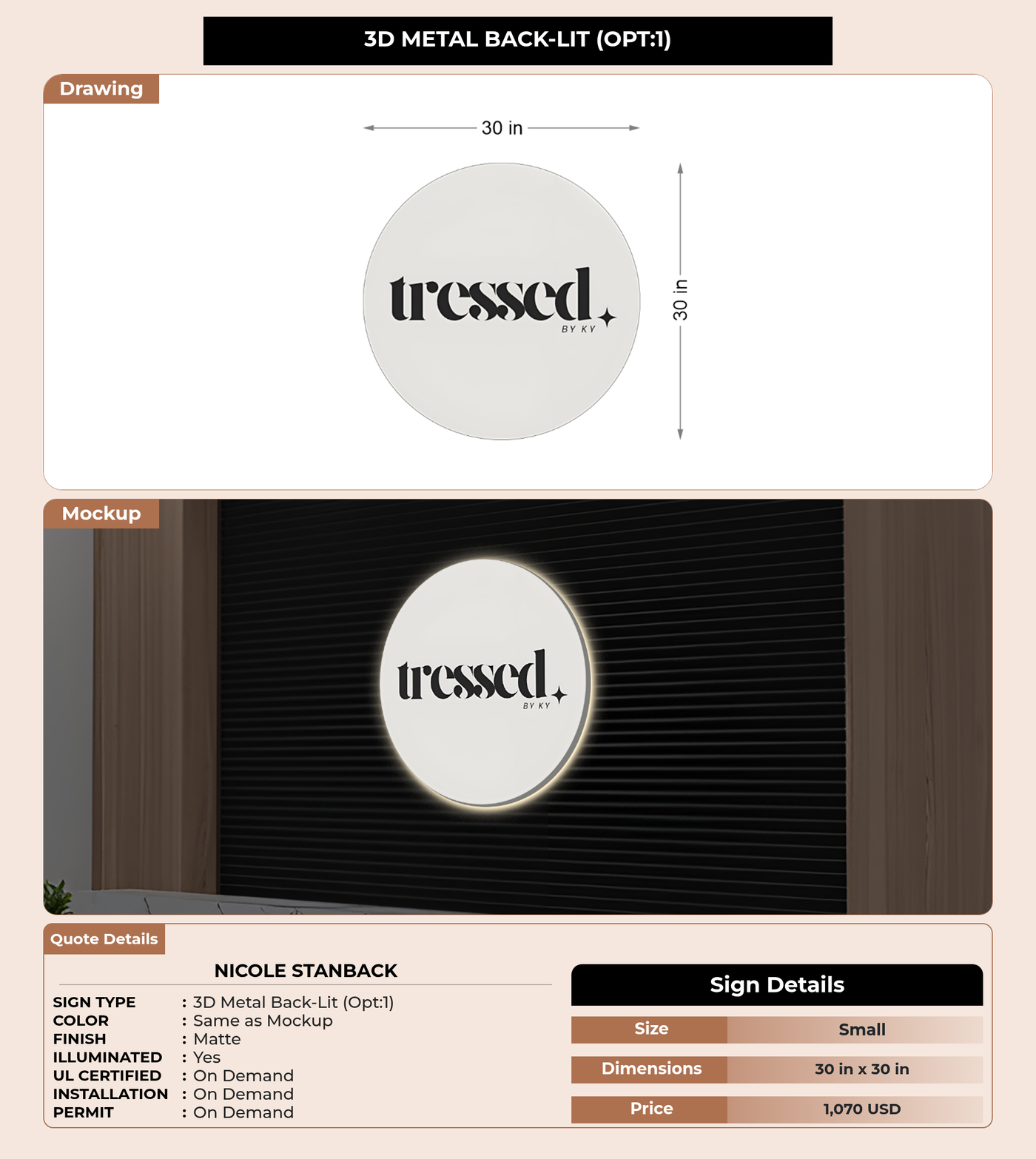 CUSTOM MOCKUP SIGN FOR Nicole Stanback